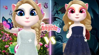 Good Angela and Evil Angela. My Talking Angela 2 cosplay mega Battle