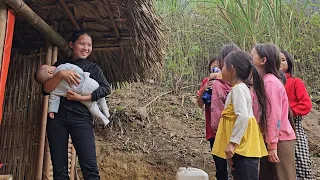 17 Year Old Single Mother - Cooking for Poor Children & Picking Vegetables to Sell