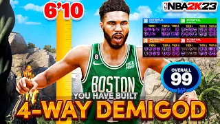 *NEW* 6'10 "4-WAY DEMIGOD" BUILDS SHOULD BE BANNED in NBA 2K23! BEST ISO BUILD SEASON 3