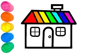 Будиночок малюємо для дітей | House drawing for kids