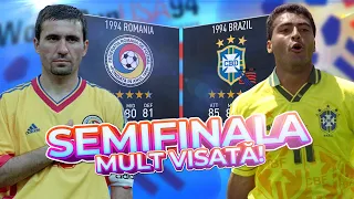 România - Brazilia, semifinala mult visată din '94 🔥 Experiment FIFA 22