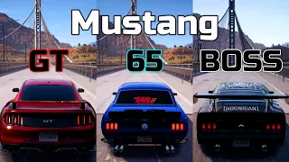 NFS Payback - Ford Mustang GT vs Ford Mustang 65 vs Ford Mustang Boss 302 - Drag Race