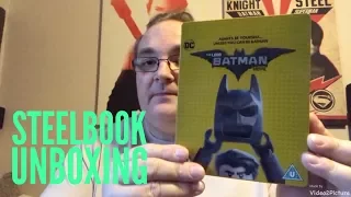 The Lego Batman Movie HMV Steelbook unboxing with Big Pauly