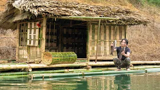 FULL VIDEO/ 45 Days: Bushwalking, Making Bamboo Rafts, Fishing, Smoked Fish, River Survival Shelter