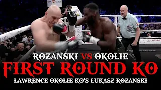 LAWRENCE OKOLIE KO'S LUKASZ ROZANSKI IN FIRST ROUND!!! POST FIGHT REVIEW (NO FOOTAGE)