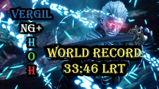 [ World Record ] DMC 5 Vergil Speedrun HoH 33:46 LRT - WR