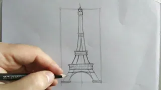 Як малювати Ейфелеву вежу.