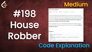 House Robber | Live Coding with Explanation | Leetcode - 198