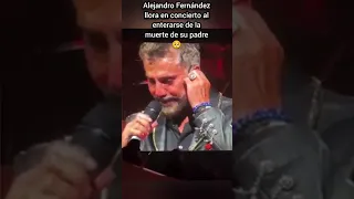 Alejandro Fernández llora por la muerte de su padre 🥺 Vicente Fernández #shorts #vicentefernández