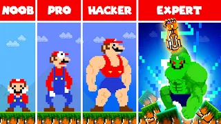 Mario Wonder but Every Moons makes Mario Growing Up: Noob - Pro - Hacker - Expert | ADN MARIO GAME