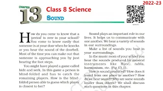 Sound : Class 8 Science Chapter 13 [Full Chapter]