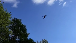 US Army Boeing MH-47 Chinook Helicopter Flyover | Looks Like A Giant Flying Insect!