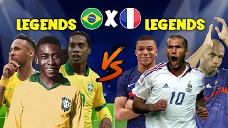 France Legends 🆚 Brazil Legends 🔥 ULTRA BOSS Final 🔥 | Neymar,Pele,Ronaldinho,Mbappe,Zidane,Henry