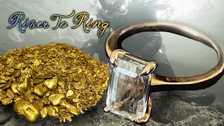 Turning the Gold and Gemstones I found into a beautiful Ring!!