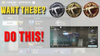 HOW TO GET ON THE WEAPON MASTERY LEADERBOARD TOP 100 IN CoD: MOBILE