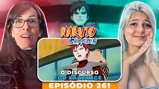 NARUTO SHIPPUDEN - EPISODIO 261:  O DISCURSO DE GAARA! [REACT]