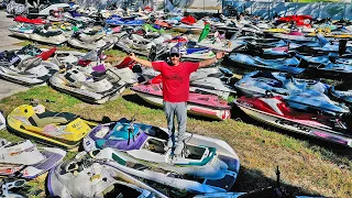 Jet Ski Graveyard with 100's of Personal Watercraft