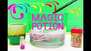 How to Make Bubbling MAGIC POTION Recipe Video For Young Kids!