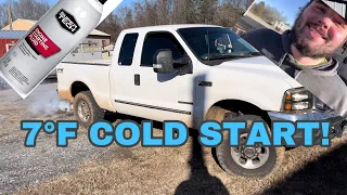 How NOT to Cold Start a 7.3 Powerstroke!!!