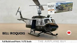 Bell UH-1 H Iroquois / Hasegawa / 1:72 Scale / Assembly Process / Painting / How to build / build /