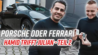 Ferrari oder Porsche? 🔥 I Kann ich Julian überzeugen? I Hamid Mossadegh