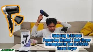 Unboxing & Review Pengering Rambut / Hair Dryer Remington On The Go D2400 Travel Dryer