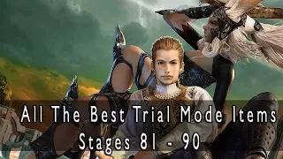 Final Fantasy XII: The Zodiac Age - All The Best Items In Trial Mode Stages 81 - 90