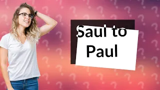 Why did God change Saul to Paul?