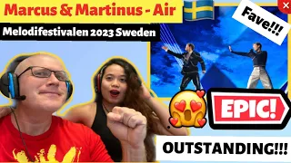 Marcus & Martinus - Air (Melodifestivalen 2023) REACTION! | SWEDEN EUROVISION 2023🇸🇪