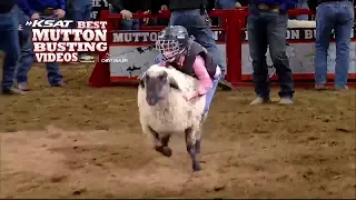 Kids show their skills in Mutton Busting at San Antonio Stock Show & Rodeo