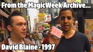 David Blaine - Rare Footage - Planet Showbiz - 1997