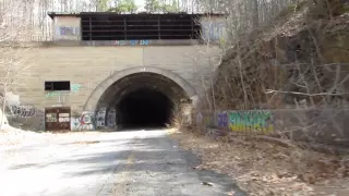 Approaching Sideling Hill Tunnel Abandoned Turnpike