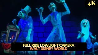 [4K] Walt Disney World Haunted Mansion Full Ride POV and Low Light Camera