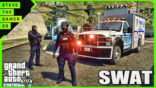 SWAT City patrol| GTA 5 Lspdfr Mod| 4K