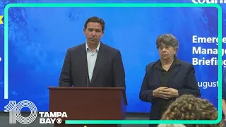 Gov. DeSantis stops in Largo ahead of Tropical Storm Idalia impacts