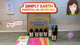 SIMPLY EARTH Essential Oils Recipe Box! HAIR CARE!  May 2024