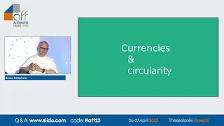 AFF2023 Day 2   Alternative Currencies and Circular Economy