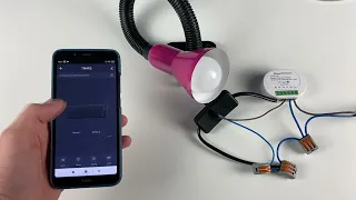 Подключение беспроводное двухканальное WIFI реле PS-link TMW02 16 Ампер