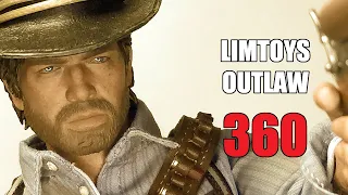 Limtoys Outlaw Gunslinger Arthur Morgan 1/6 scale head sculpt unboxing 360