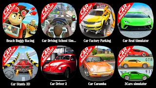 Beach Buggy Racing,Car Driving School Simulator,Car Factory Parking,Car Real Simulator,Car Stunts 3D