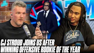 CJ Stroud Joins Pat McAfee Fresh Off Offensive Rookie Of The Year Award