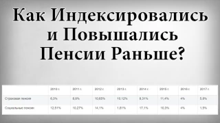 Как Индексировались и Повышались Пенсии Раньше