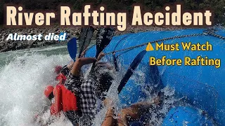 Accident happened during Rafting in Rishikesh || Deadly experience of life || #rafting #rishikesh