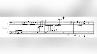 Toccata and Fugue in Dm, BWV 565, by Johann Sebastian Bach JS, Piano Duet Arrangement, Intermediate