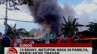 24 Oras: 15 bahay sa U.P. Village, natupok; nasa 30 pamilya, nawalan ng tirahan