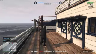 GTA 5- Chumash and Grab- Hilarious death by boat glitch PS4 Gameplay