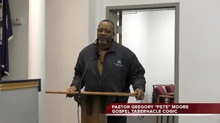 Pastor Moore Provides Invocation At Covington City Council Meeting