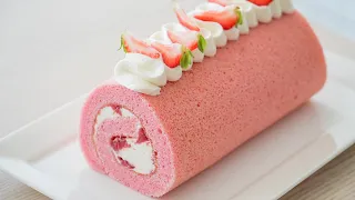 Strawberry Roll Cake