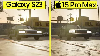 GTA San Andreas The Definitive Edition iPhone 15 Pro Max vs Samsung Galaxy S23 Graphics Comparison