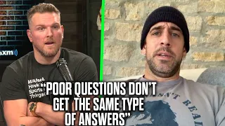 Aaron Rodgers Tells Pat McAfee About His "Bad Mood" With Reporters On Zoom